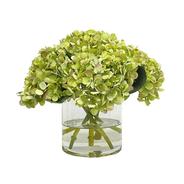 Antiqued Green Hydrangea Faux Arrangement | Cailini Coastal