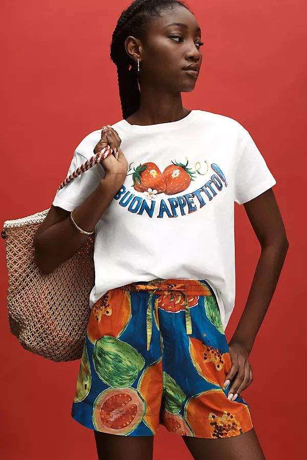 Buon Appetito Shrunken Tee | Anthropologie (US)