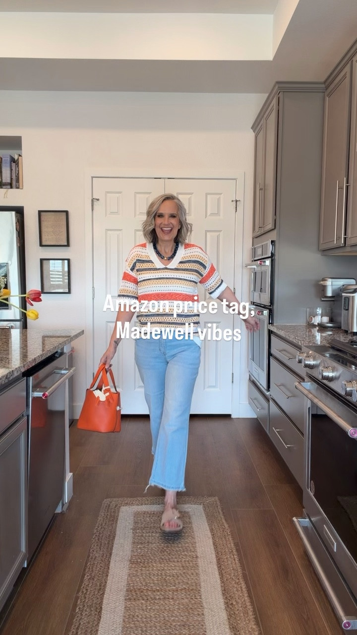 Amazon outfits I’m living as a 51 year old Coco
Kick crop denim, summer sweater, bucket bag, raffia earrings, summer wedge, button up, over 50, midlife style

#LTKmomlife #LTKOver40 #LTKootd