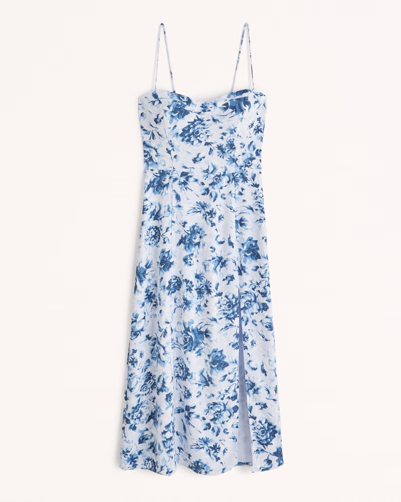 Women's The A&F Camille Midi Dress | Women's Dresses & Jumpsuits | Abercrombie.com | Abercrombie & Fitch (US)