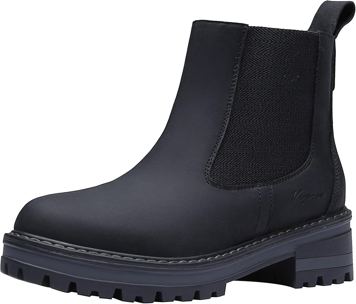 Women's 9608 Chelsea Lug Sole Casual Outdoor Boots Ankle Booties | Amazon (US)