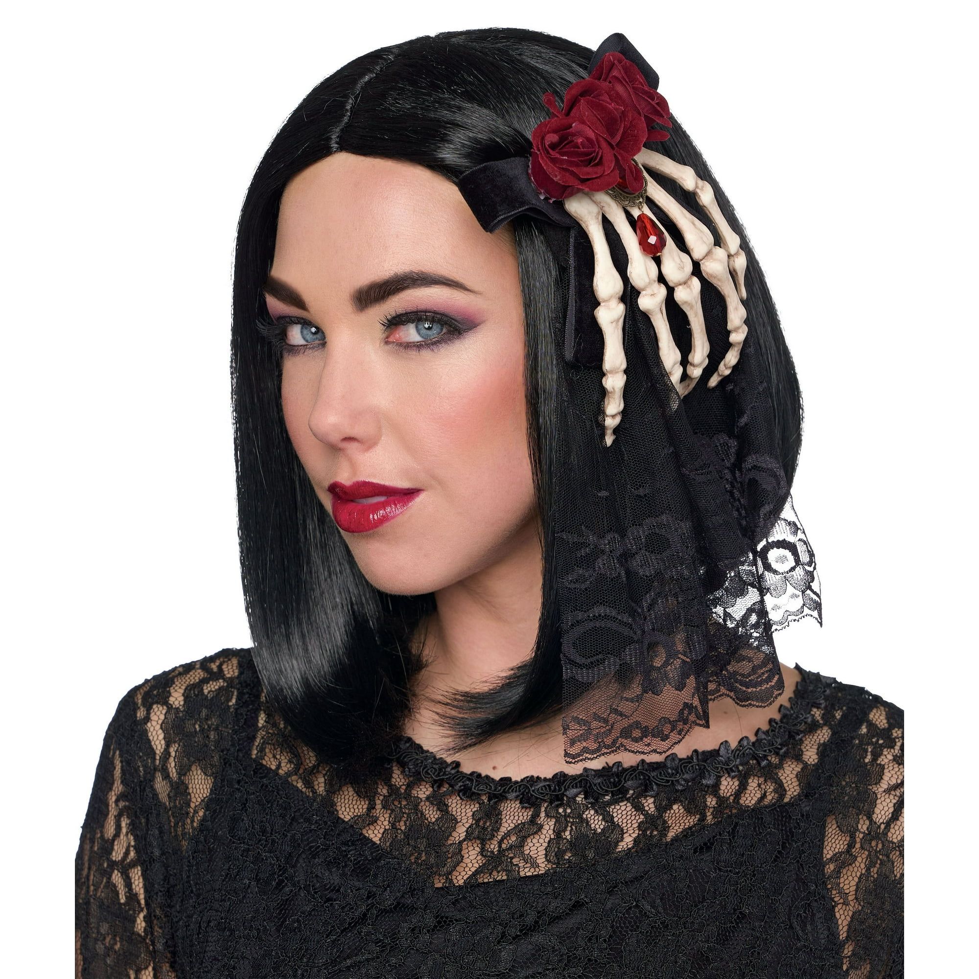 Halloween Gothic Skeleton Hand Hair Clip Costume Accessory for Adults by Way To Celebrate | Walmart (US)