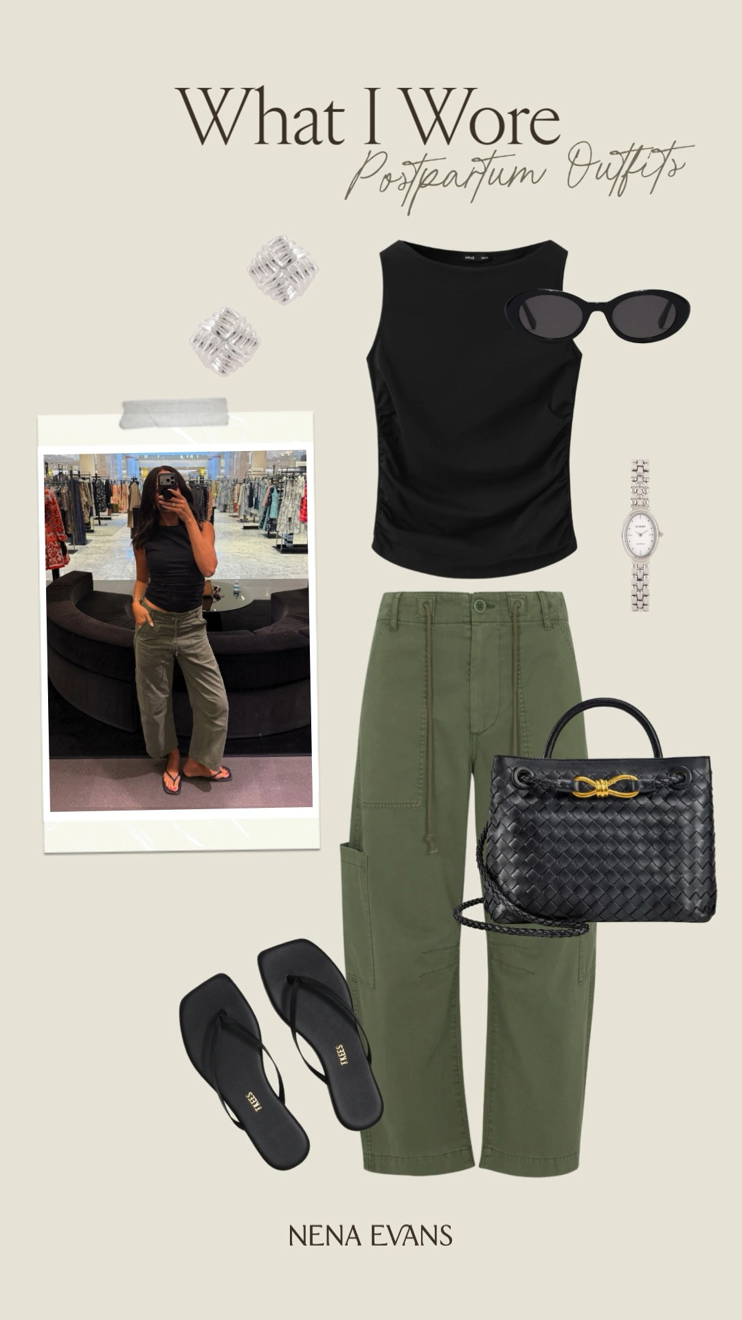 Comfy casual outfit for shopping the Nordstrom Sale! Wearing size S black tank and size 27 green pants 

summer outfit, summer fashion, casual chic outfit, casual outfit, summer outfit, dinner outfit, lunch outfit, pistola denim

#LTKSaleAlert #LTKSeasonal
