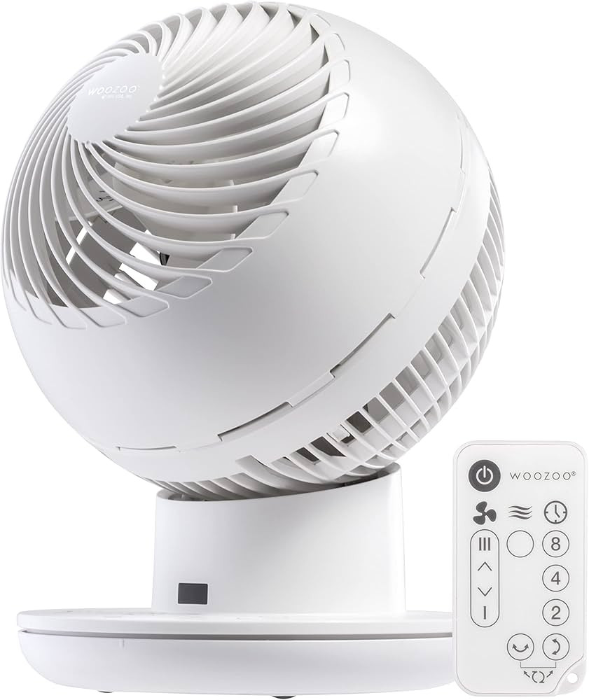 IRIS USA WOOZOO Air Circulator Fan with Remote, Oscillating Table Fan, 8 Speeds, 82ft Max Air Dis... | Amazon (US)