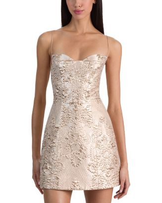 Hallie Damask Mini Dress | Bloomingdale's (US)