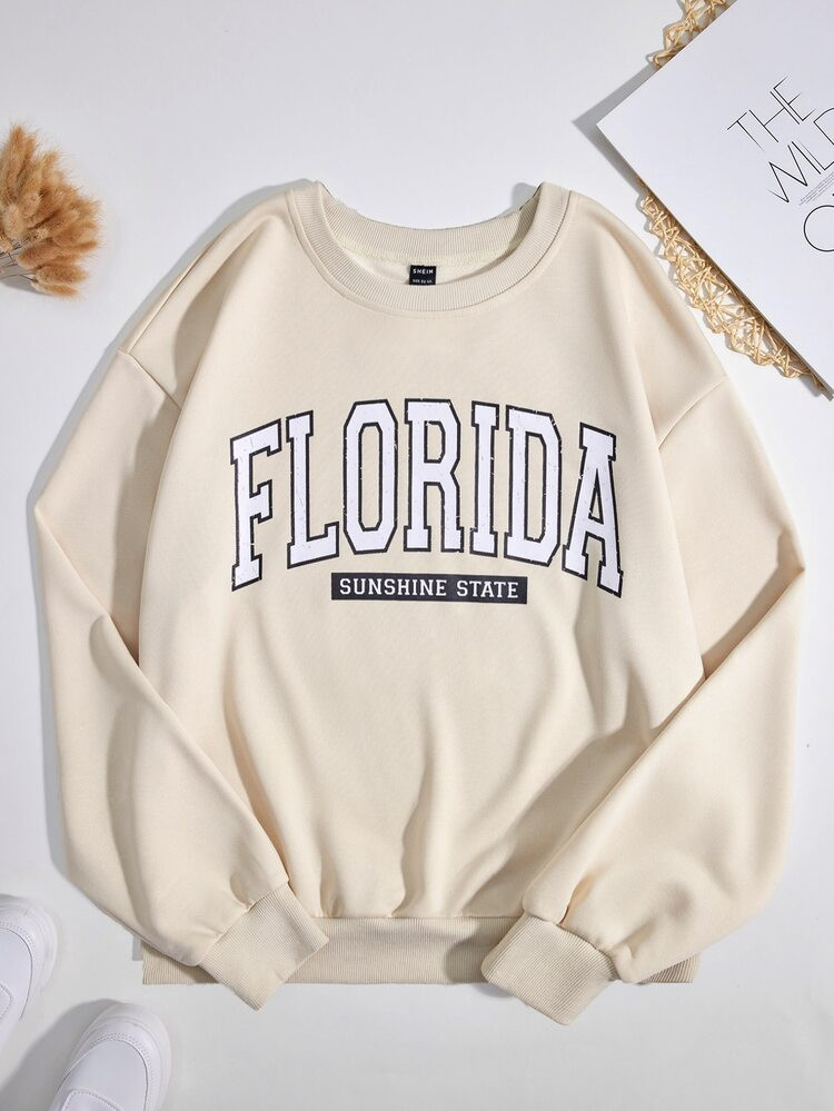 Letter Graphic Thermal Lined Sweatshirt | SHEIN