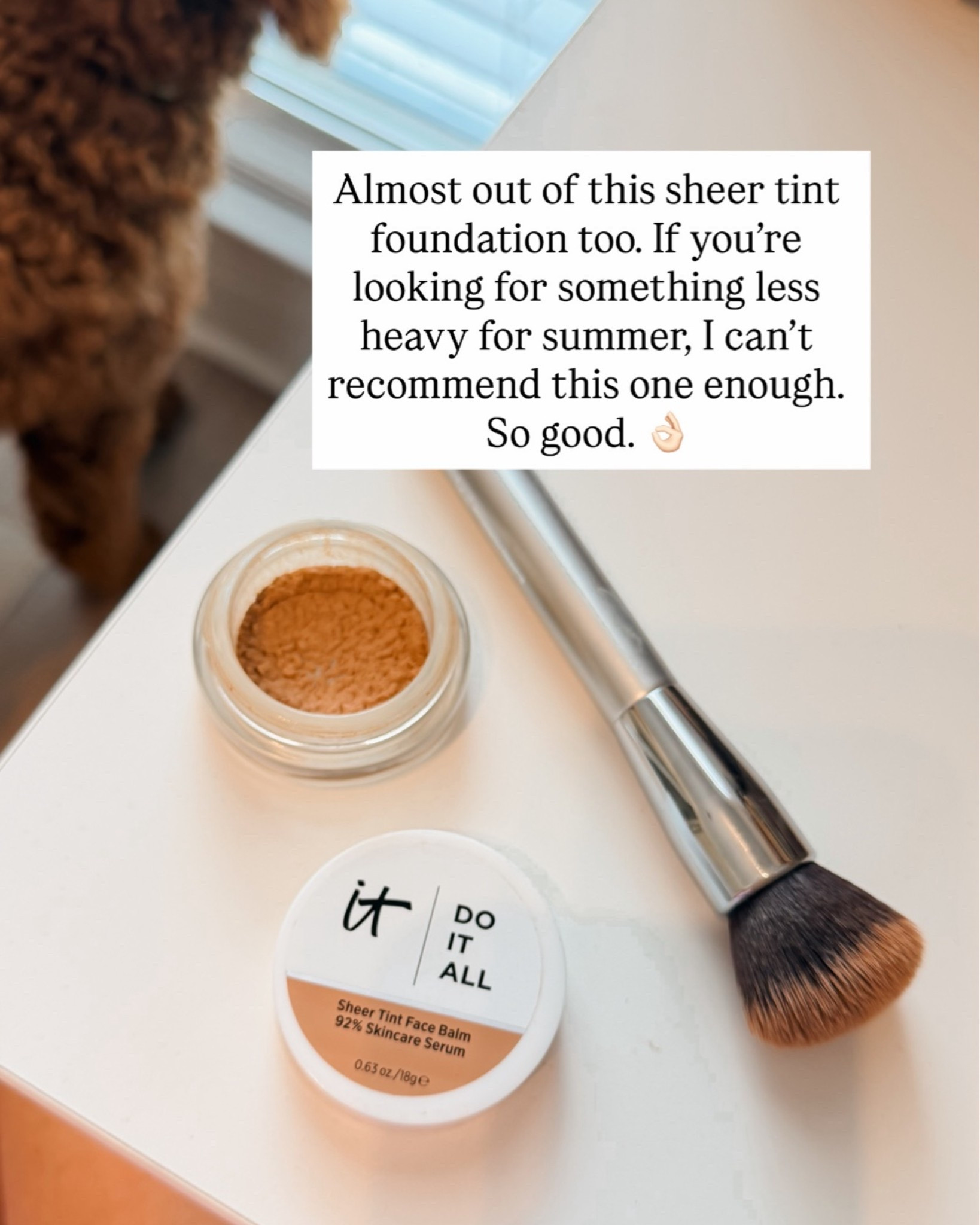 My summer go-to foundation. So cooling when you swipe it on, I love it. Also has some skincare properties built into the formula.👌🏻

Skincare over 40, beauty finds, foundation makeup, makeup routine, mature skin

#LTKgrwm #LTKOver40 #LTKBeauty