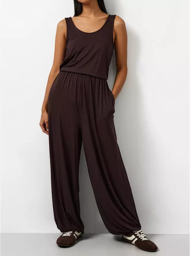 Buy Black Jersey Balloon Leg Jumpsuit 14 | Jumpsuits and playsuits | Tu | Tu Clothing