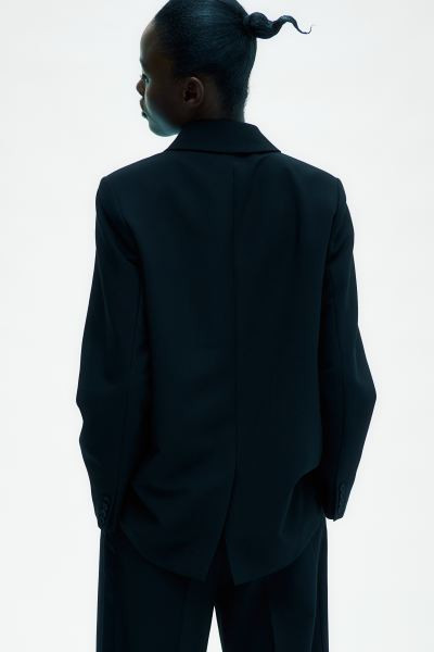 Blazer oversize in twill - Nero - DONNA | H&M IT | H&M (FR, IT, ES, PT, BE)