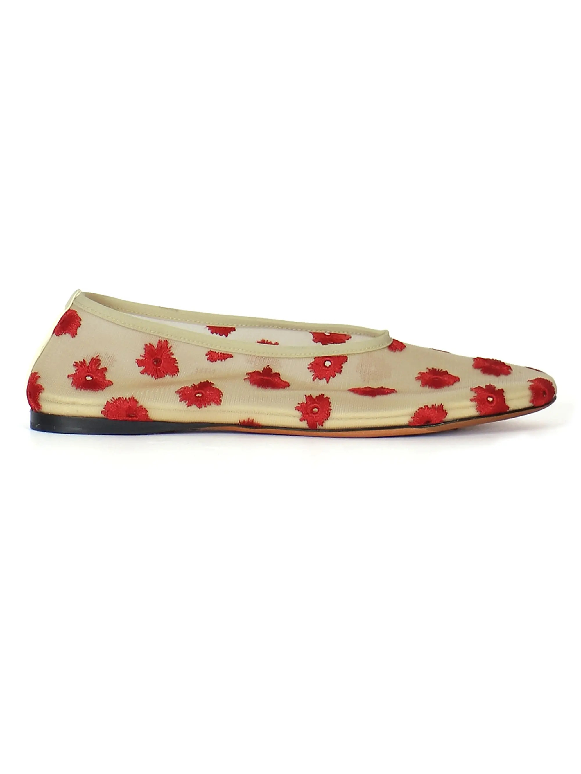 Tee Embroidered Slipper Ballet Flats | Saks Fifth Avenue