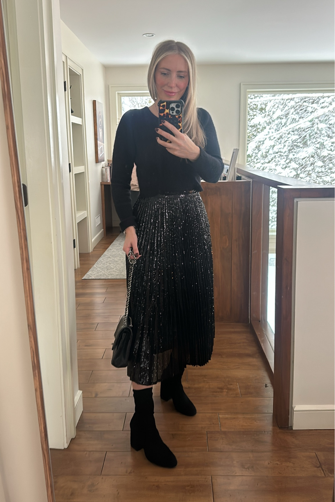 This skirt is great for Christmas and New Years and it’s on sale - wearing size 2 