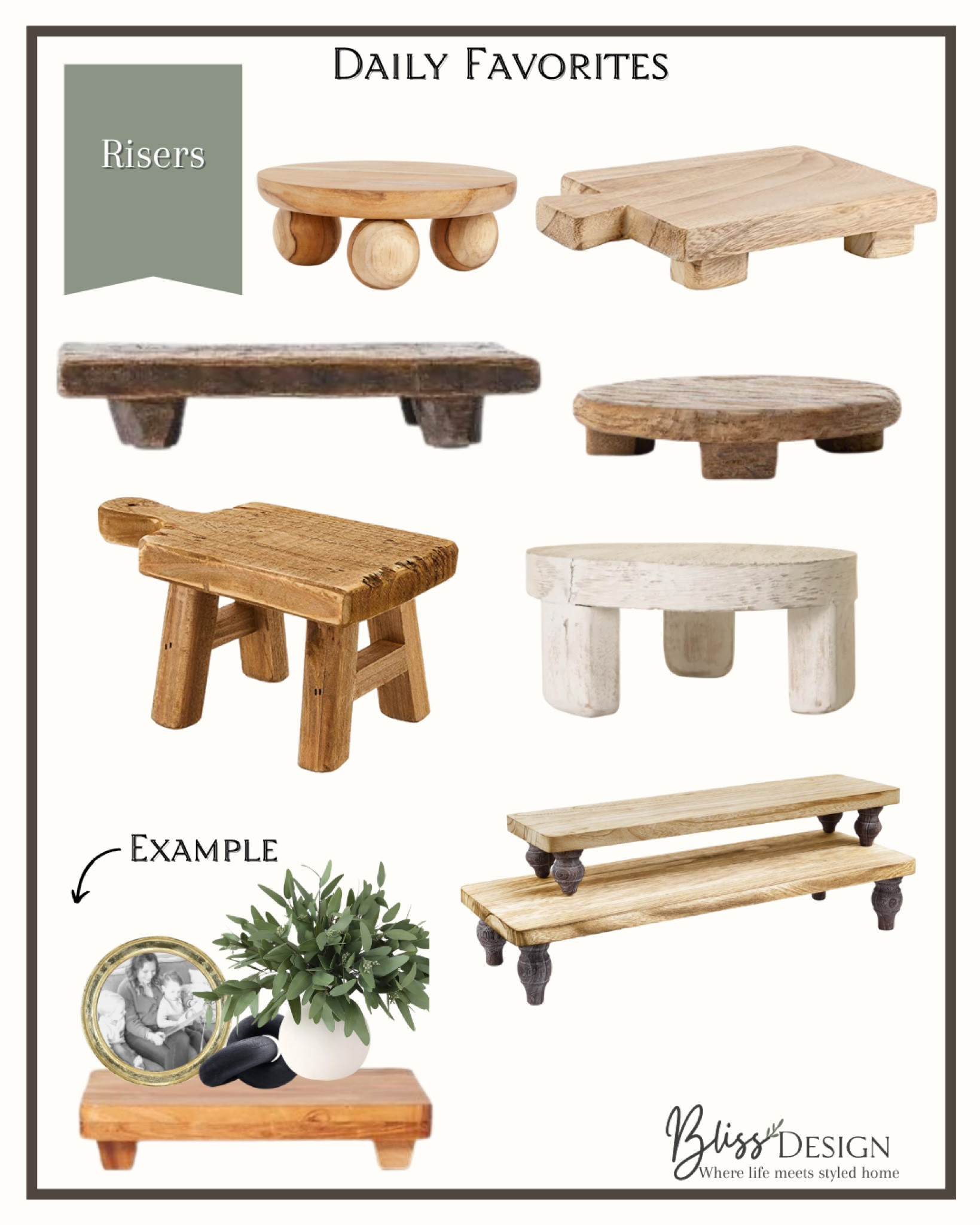 Wooden Risers & Pedestals

Accessories, decor, style tips, vignettes, riser, pedestals, wooden, studio mcgee, Amber interiors, Amazon, 

#LTKhome #LTKunder100 #LTKsalealert