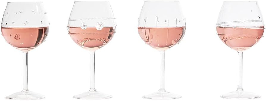Two's Company Verre Wine Glasses Asst 4 Designs | Amazon (US)