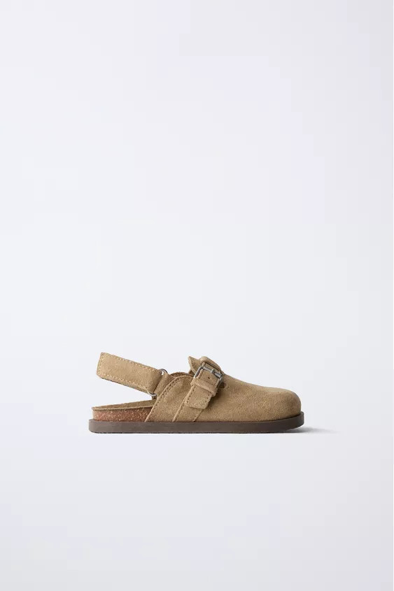 SPLIT SUEDE CLOGS | Zara UK