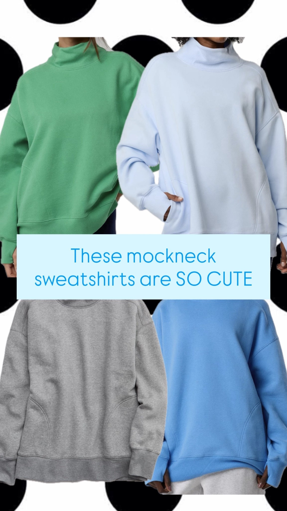 NEW mockneck sweatshirts from Arie! These colors are so cute for January! 

Oversized 
Post Partum 
Aerie
Active 
Comfy outfit 

#LTKActive #LTKGiftGuide #LTKSeasonal