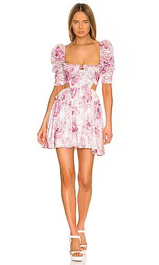 For Love & Lemons Lucia Mini Dress in Pink from Revolve.com | Revolve Clothing (Global)