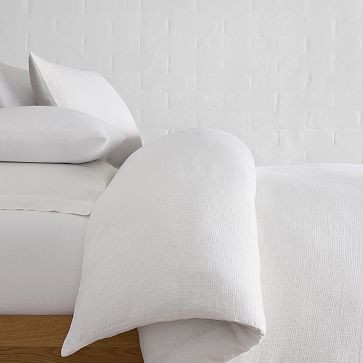 European Flax Linen Mini Waffle Euro Shams | West Elm (US)