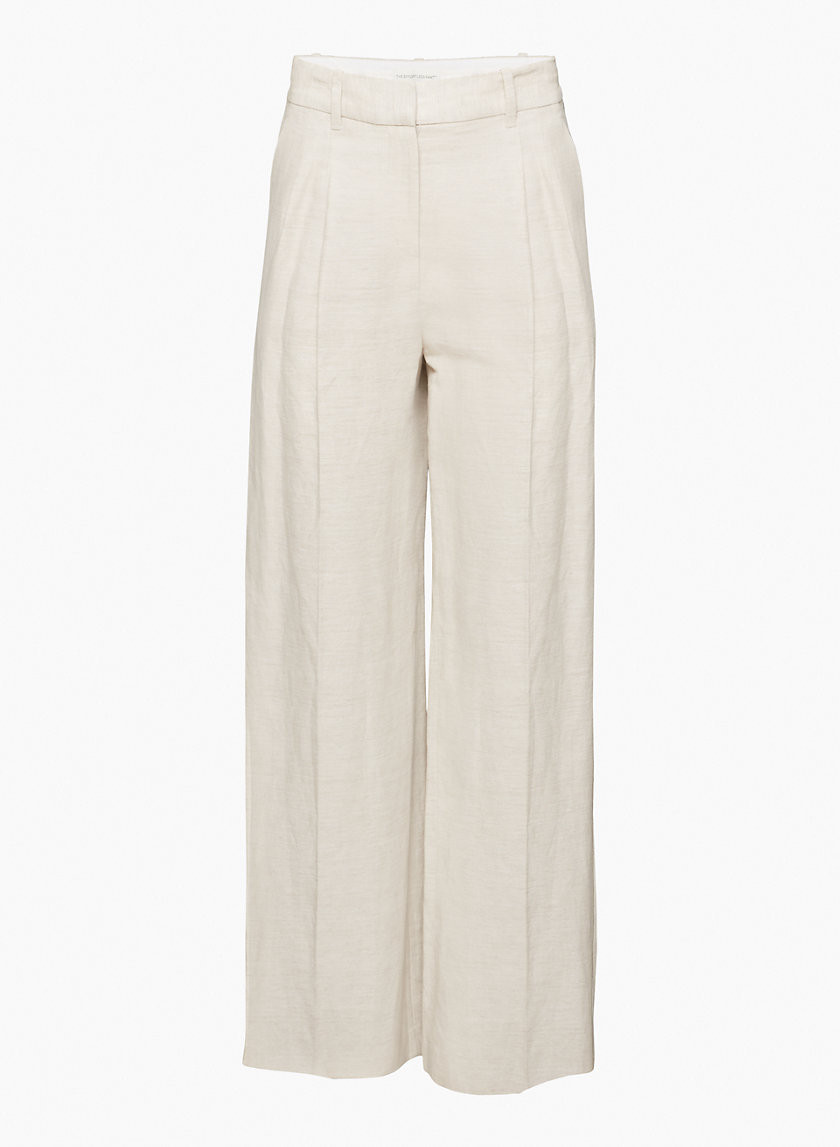 The Effortless Pant™ Women's The Effortless Pant Linen in Natural Ecru size 14 | Aritzia