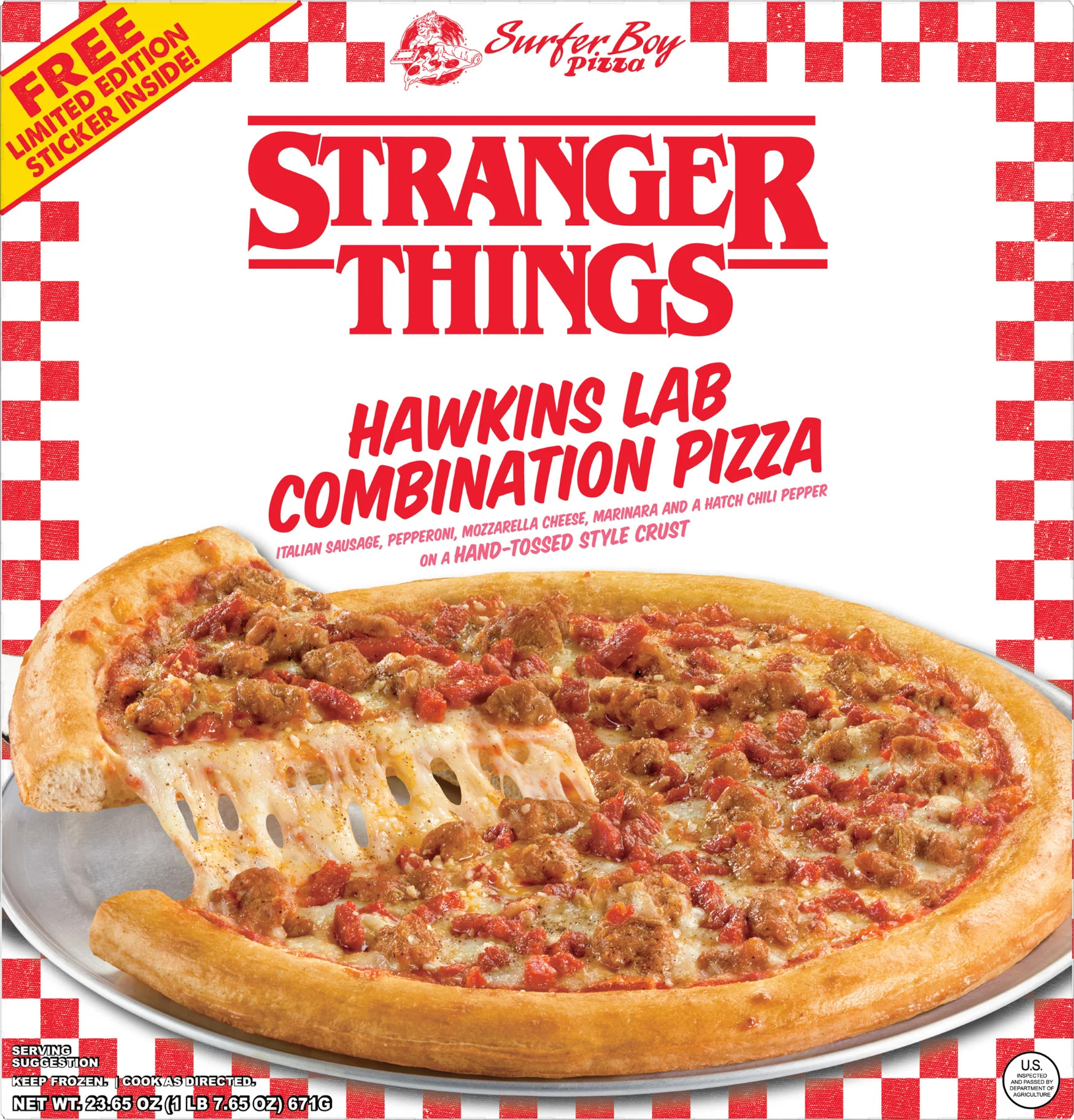 Netflix Stranger Things Hand-Tossed Crust Hawkins Lab Spicy Combo Pizza, Rich Tomato Sauce With H... | Walmart (US)