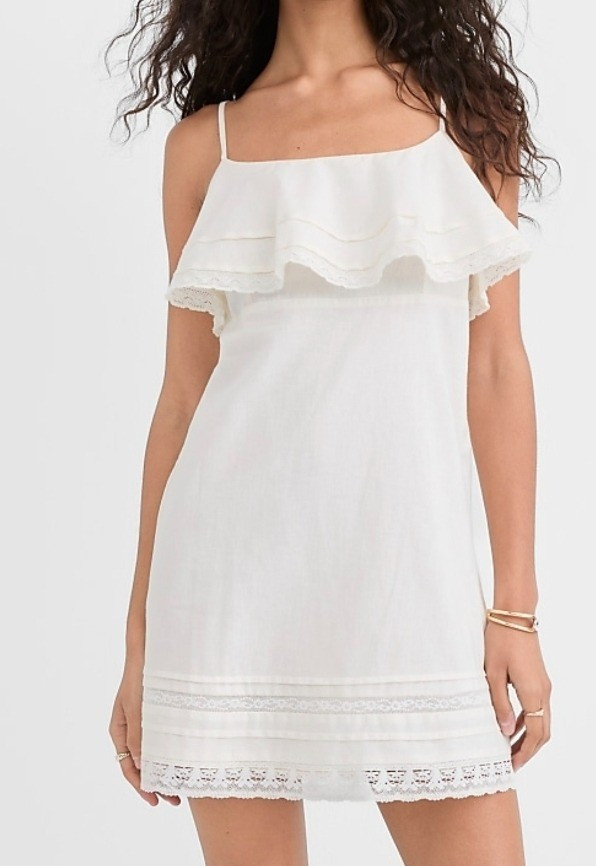 Petite lace trim strappy mini dress in white for summer.Hey I am 4'11/150cm petite fashion expert and I share style tips and fashion for short women.

#LTKPetite #LTKMidsize