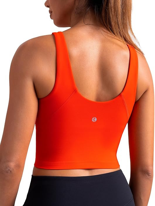 Colorfulkoala Dreamlux Women's High\u2011Neck U\u2011Back Padded Sports Bra | Amazon (US)