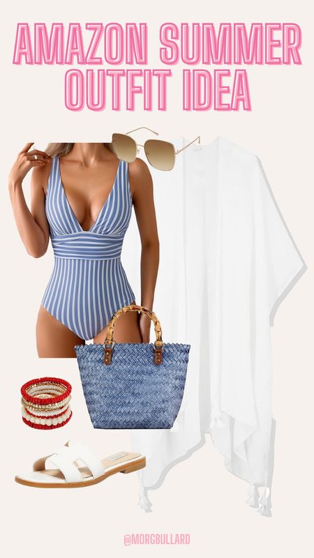Amazon swim | Amazon 4th of July outfit idea | Amazon swim coverup dress | Amazon beach day outfit 

#LTKStyleTip #LTKSwim #LTKSeasonal