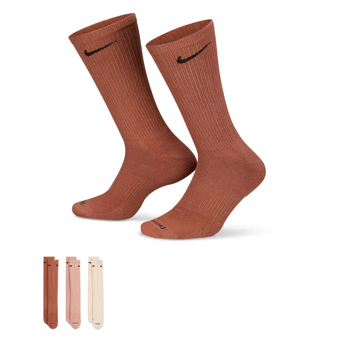 Women's Nike 3-Pack Everyday Plus Cushioned Training Crew Socks | Kohl's