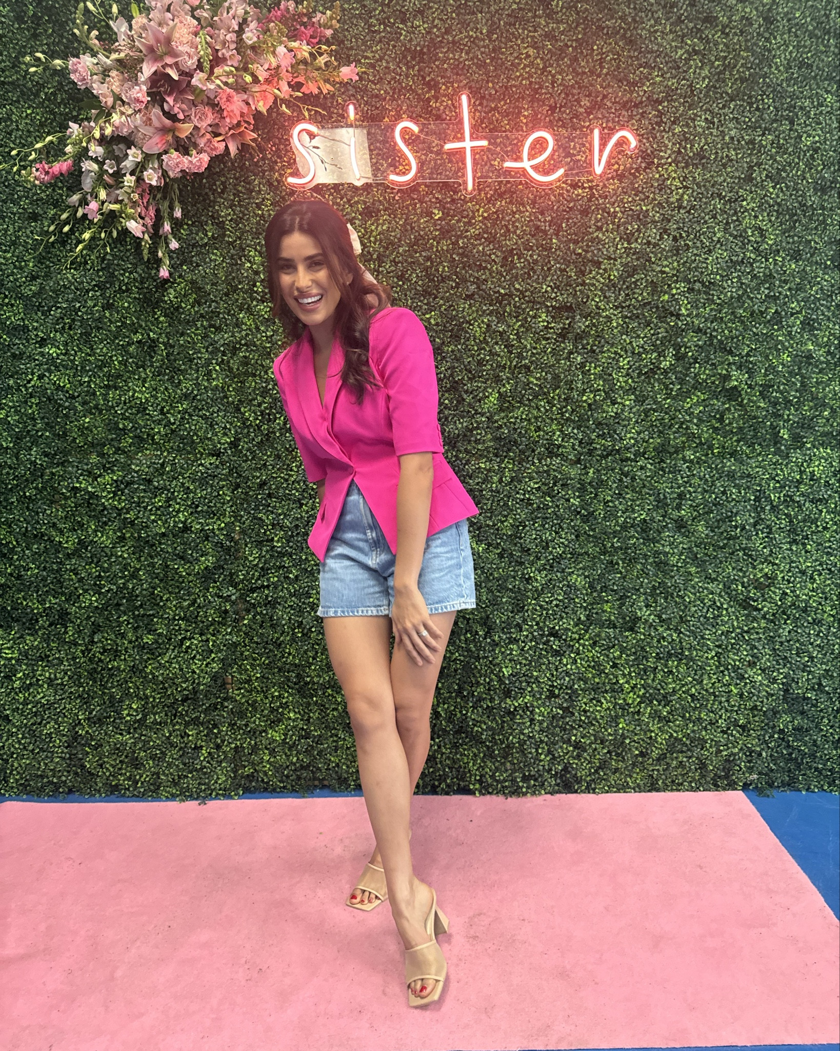 My LO Sister Conference outfit details ✨

#Jeanshorts#hotpinkblazer#revolve

#LTKParties #LTKShoeCrush #LTKStyleTip