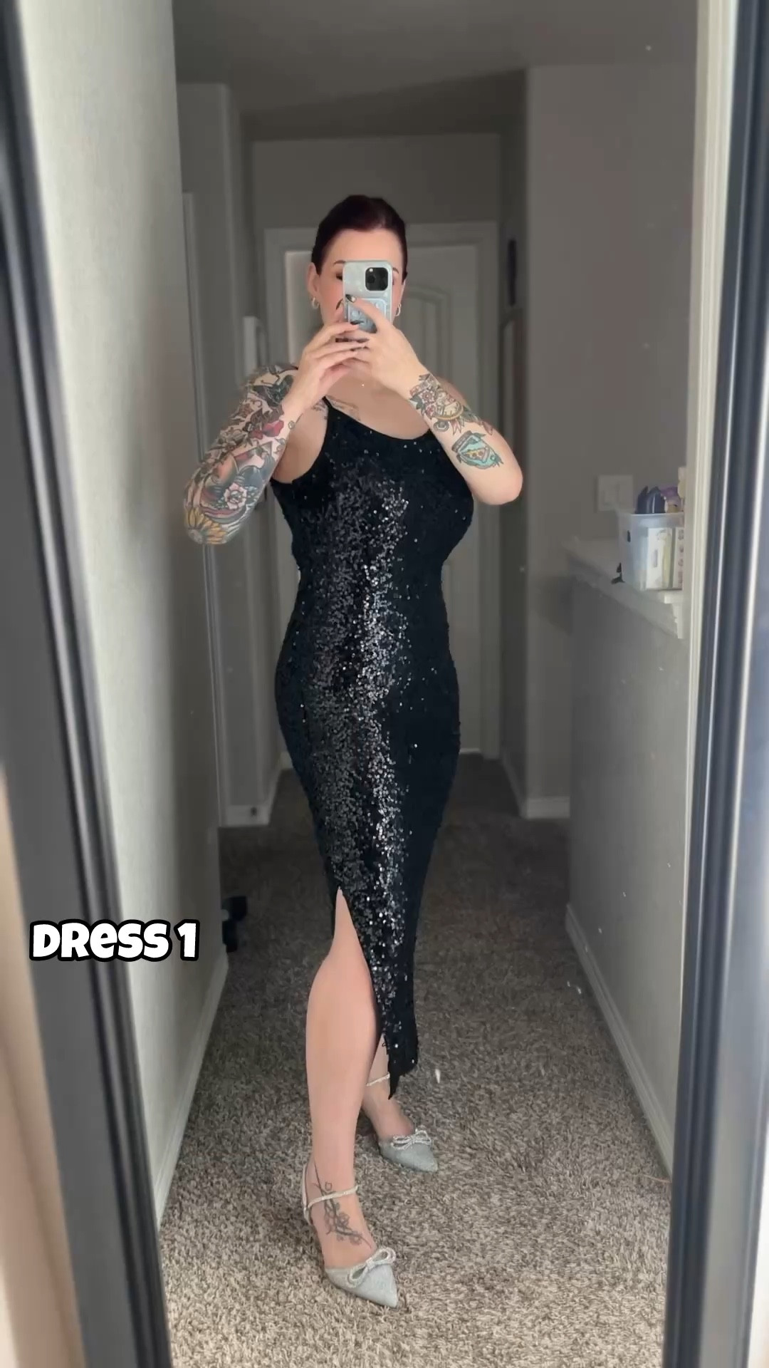 Which dress is your fave? 😍

Also fun to know, dress #2 has an adjustable slit. There is a tiny zipper that lets you show less leg, or more leg! 🌶️

I’m wearing:
Dress 1- Large
Dress 2- XL
Dress 3- XL
Dress 4- Large 

I am 5’6”, 169 lbs 

#LTKParties #LTKShoeCrush #LTKMidsize