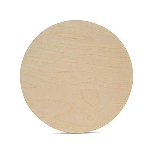 Wood Circles 12 inch, 1/4 Inch Thick, Birch Plywood Discs, Pack of 1 Unfinished Wood Circles for Crafts, Wood Rounds by Woodpeckers | Amazon (US)