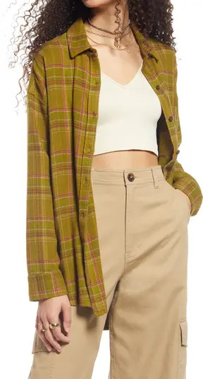 BP. Boyfriend Plaid Button-Up Shirt | Nordstrom | Nordstrom