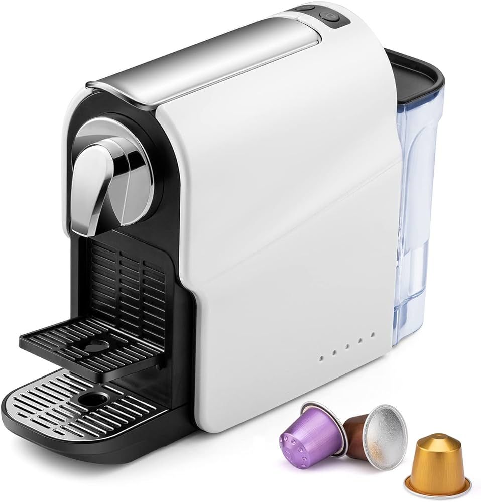 Amazon.com: beanglass Espresso Pod Machine for Home, Compact Capsule Coffee Maker for Nespresso O... | Amazon (US)