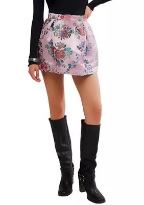 Free People Women's Benjamine Mini Skirt, Pink, 6 | Belk