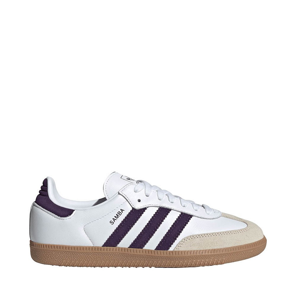 Womens adidas Samba OG Athletic Shoe - Cloud White / Alumina / Aurora Plum | Journeys