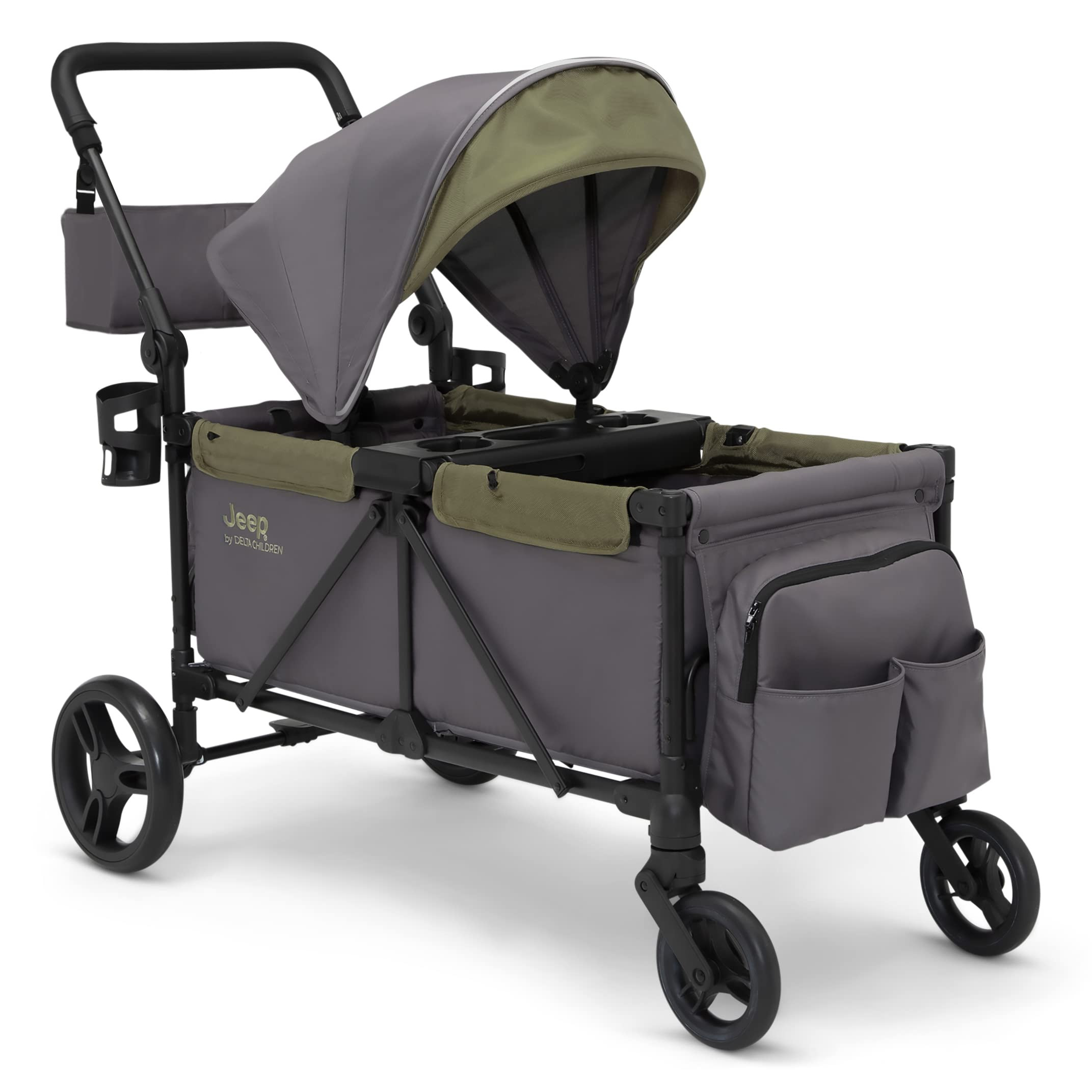 Jeep Sport All-Terrain Stroller Wagon by Delta Children - Includes Canopy, Parent Organizer, Adju... | Amazon (US)