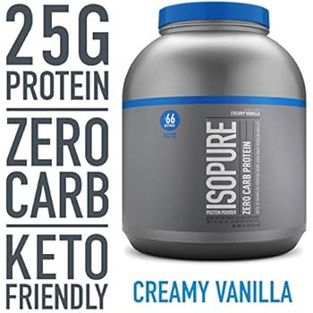 Isopure Zero Carb, Keto Friendly Protein Powder, 100% Whey Protein Isolate, Flavor: Creamy Vanill... | Amazon (US)