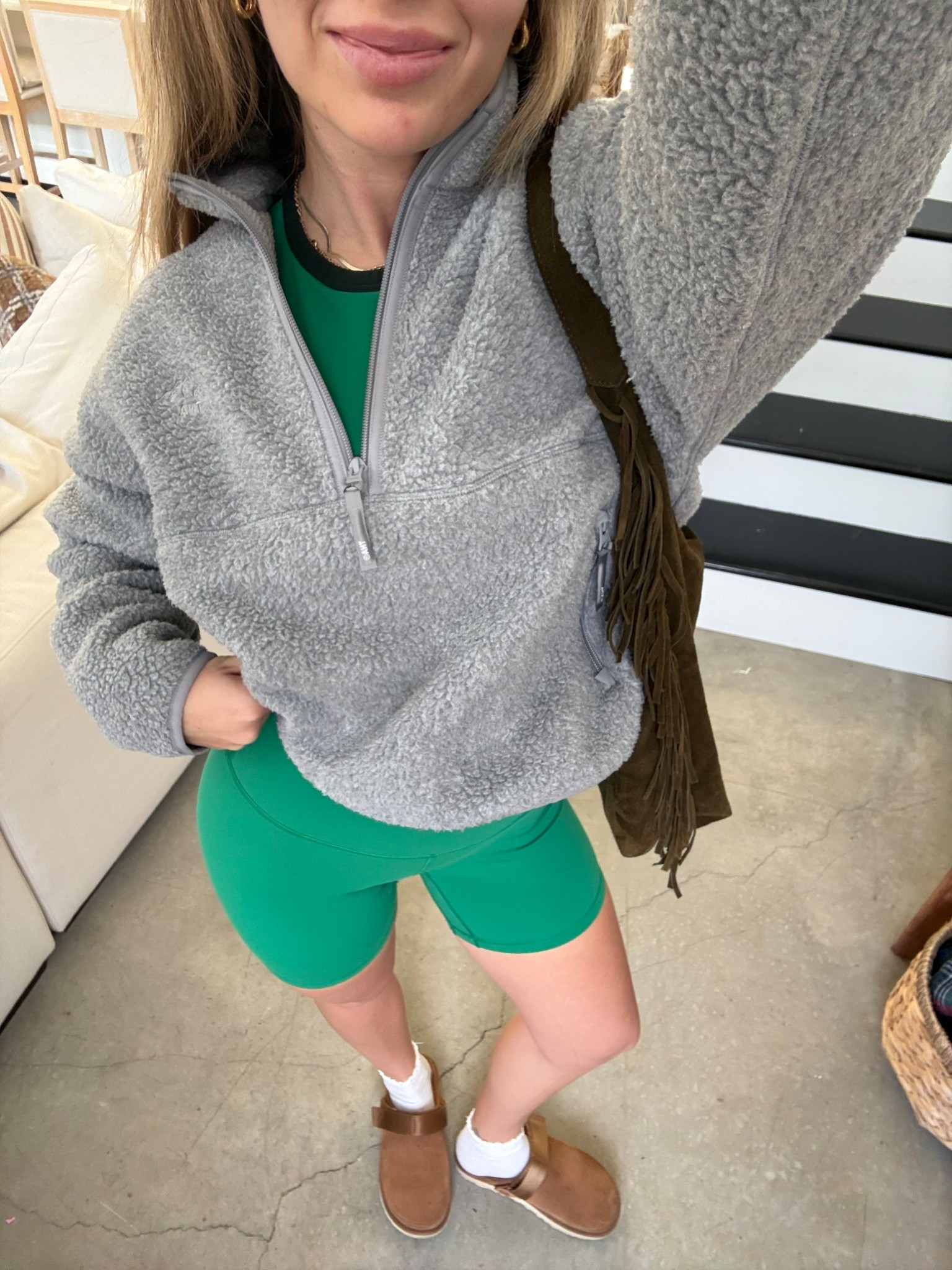 workout ootd 
s in 1/4 zip! 

#LTKootd #LTKdayinmylife #LTKgrwm