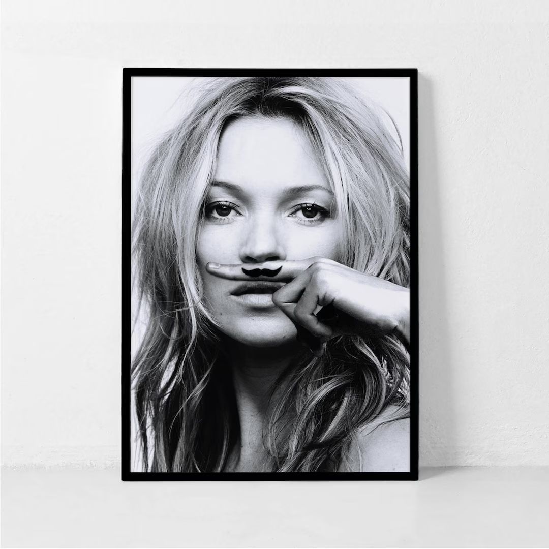Kate Moss Print, Kate Moss Poster, Fashion Print, Life is Joke Print, Fashion Poster, Fashion Wal... | Etsy (US)