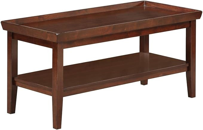 Convenience Concepts Ledgewood Coffee Table with Shelf, Espresso | Amazon (US)