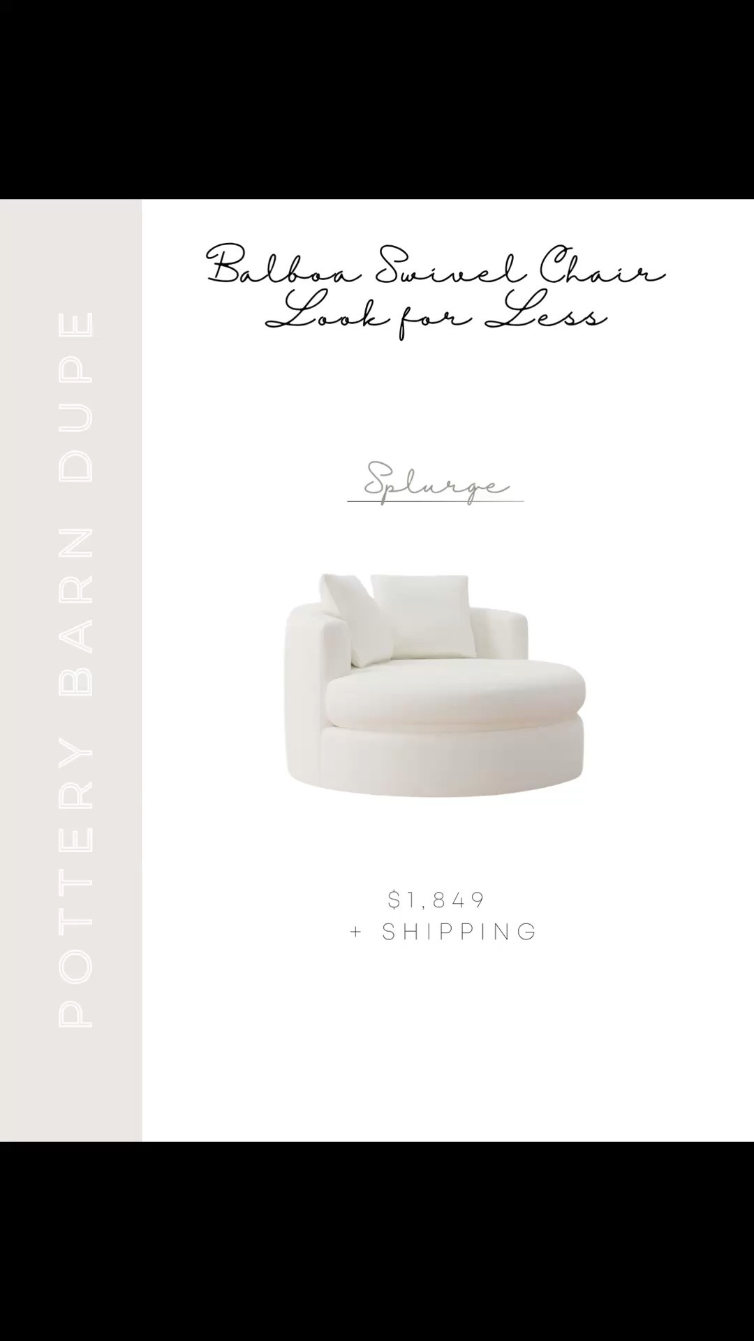 This Pottery Barn Balboa Swivel Chair has been one of my most-loved finds to share and for good reason — that swivel comfort and elevated coastal look is so worth having in your space. At $1,849 it’s a big investment, but I found Wayfair lookalikes starting at just $322 that give you the exact same feel for so much less 🤍 Linking those plus a few other accent chair lookalikes so you can easily compare.

#LTKSaleAlert #LTKHome