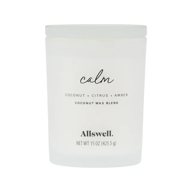 Allswell 15oz Scented 2-Wick Spa Candle - Calm (Coconut + Citrus + Amber) | Walmart (US)