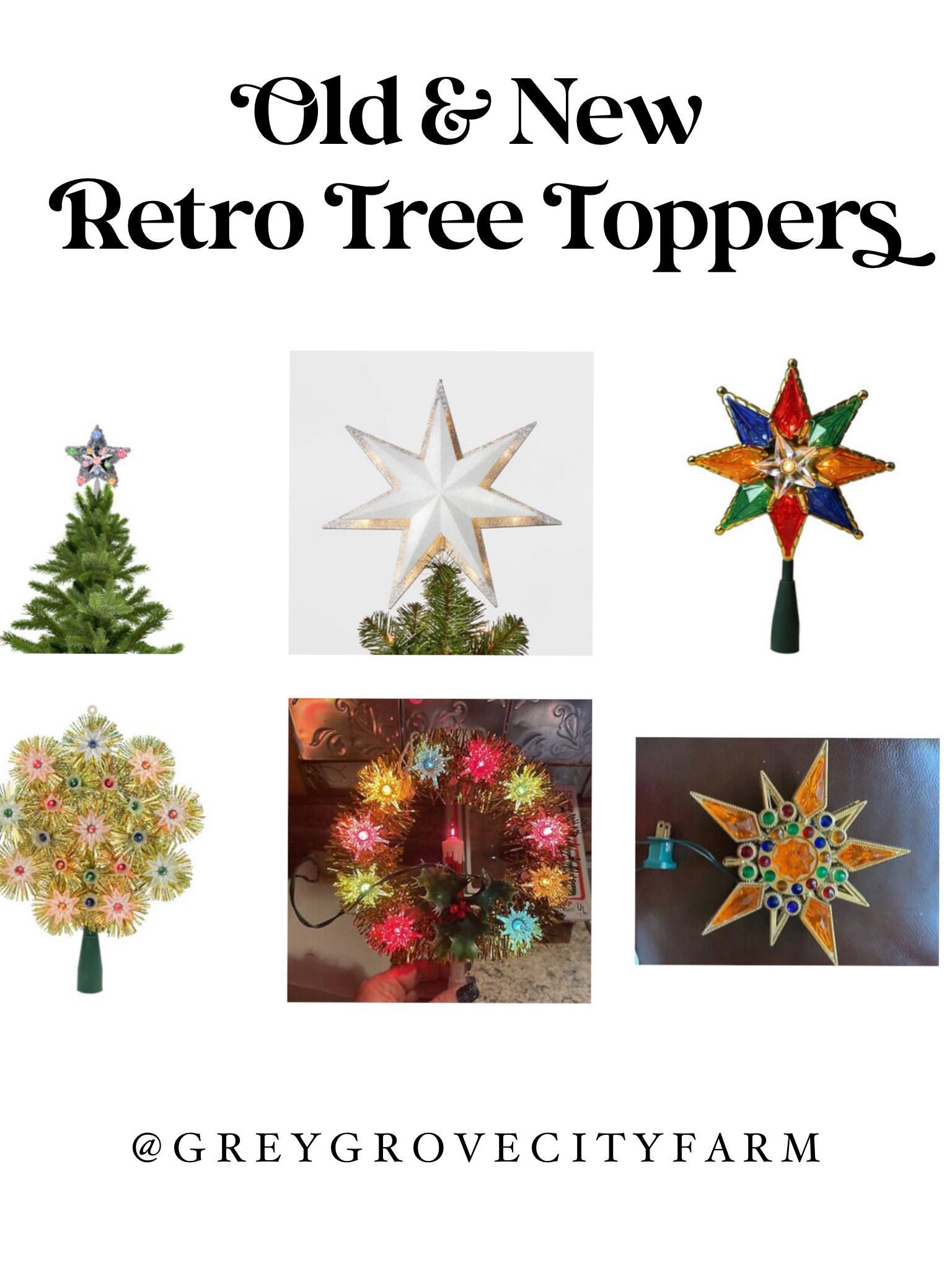 Retro tree toppers-old and new! 

#LTKhome #LTKSeasonal #LTKHoliday