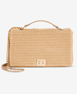 I.N.C. International Concepts Ajae Flap Straw Crossbody, Exclusively at Macy's - Macy's | Macy's