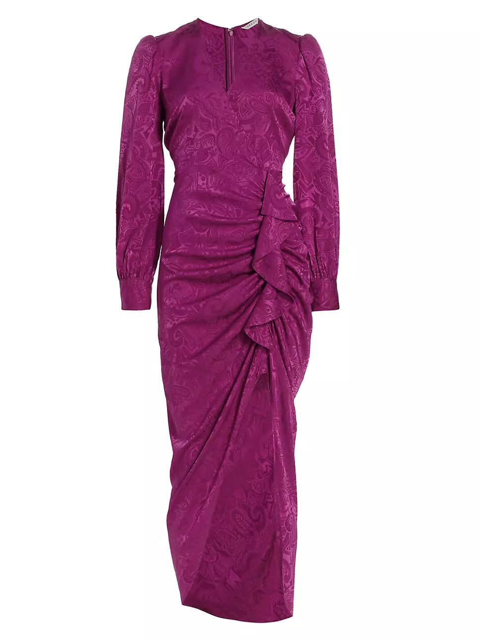 Veronica Beard Weiss Asymmetric Jacquard Midi-Dress | Saks Fifth Avenue