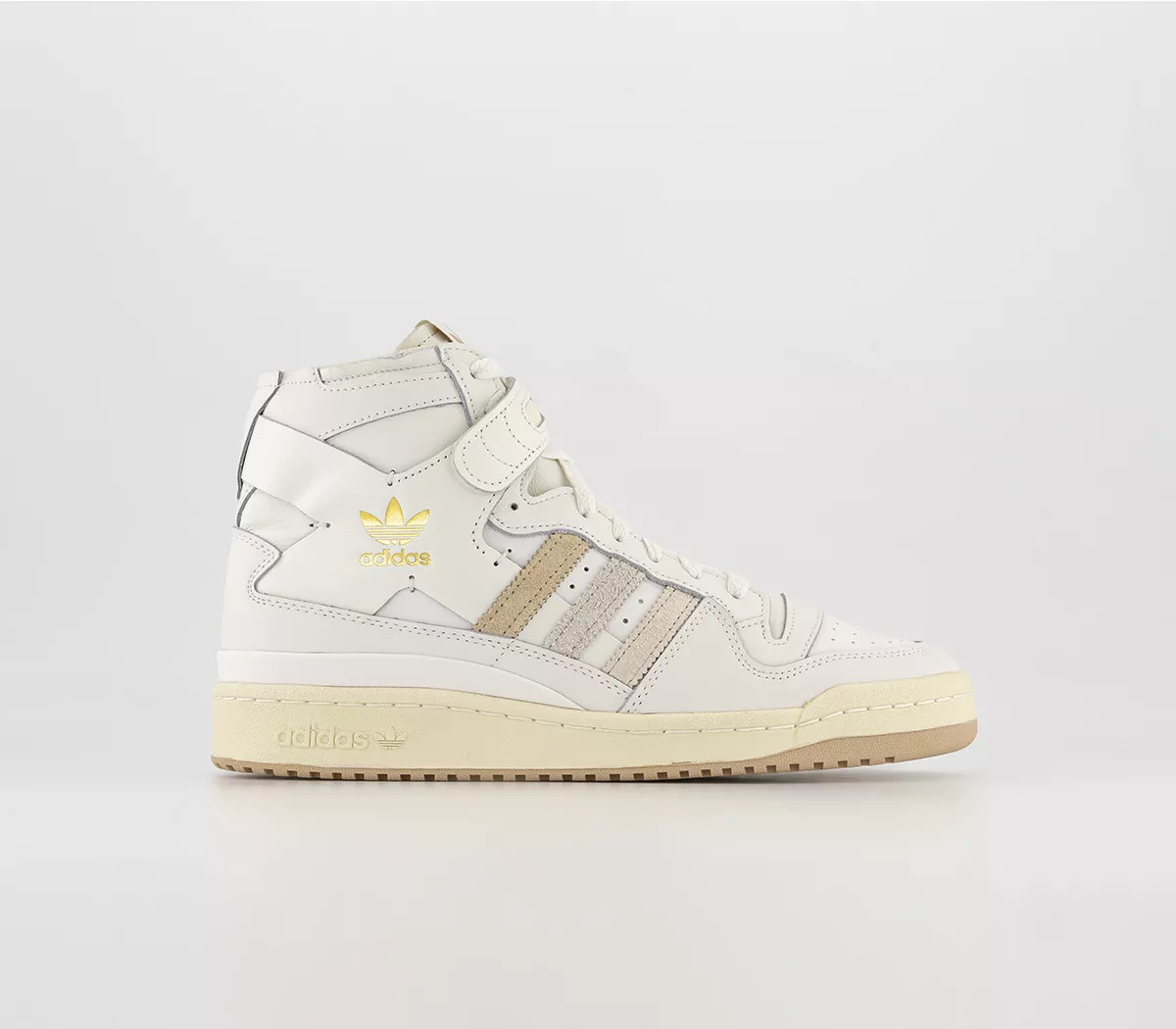 adidas
								Forum 84 Hi Trainers
								Cloud White Aluminium | OFFICE London (UK)