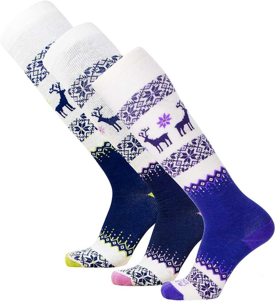 Warm Wool Ski Socks Winter – Women Skiing Merino Snowboard Pack Men | Amazon (US)