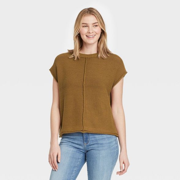 Women's Crewneck Extended Shoulder Sweater Vest - Universal Thread™ | Target
