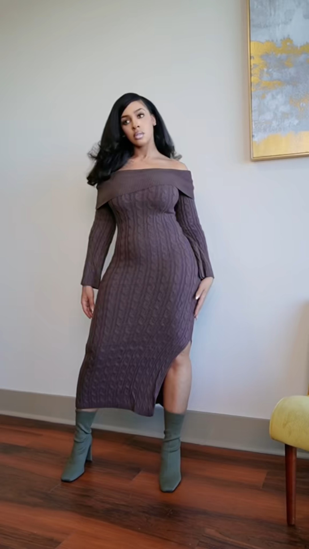 Wearing a size medium 