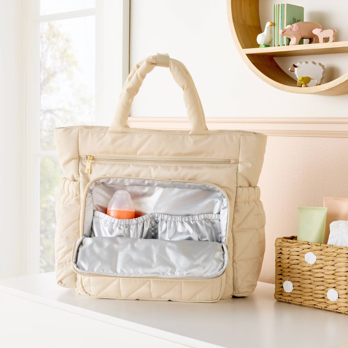 Quilted Diaper Backpack Tote - Cloud Island™ | Target