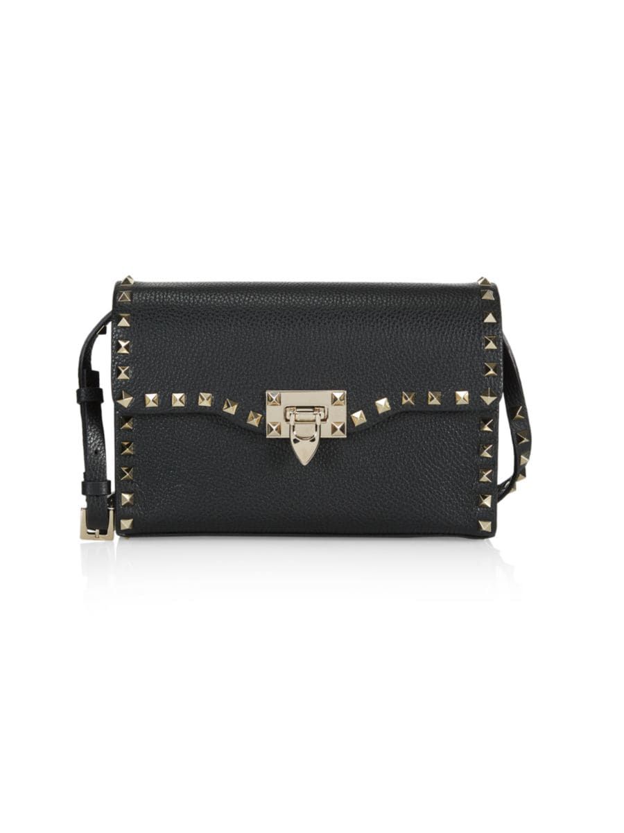 Small Rockstud Leather Crossbody Bag | Saks Fifth Avenue